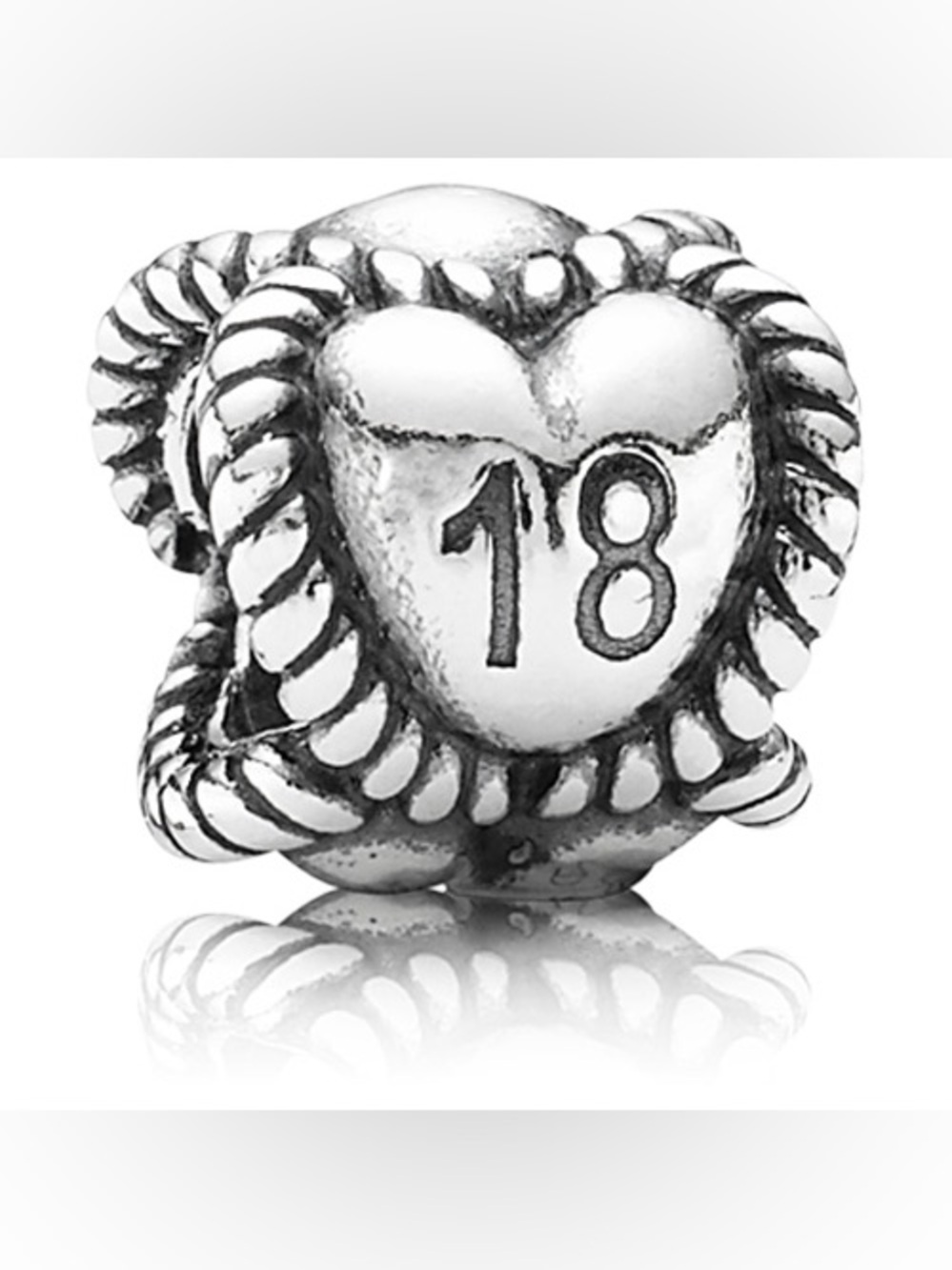 PANDORA 18 Birthday Milestone Charm Authentic Sterling Silver Celebration